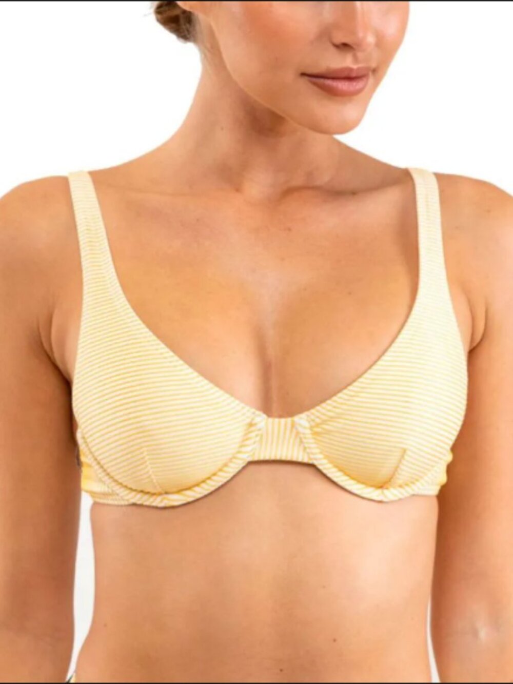 Rhythm Swim Yellow Bikini Top - Picture 2 of 5
